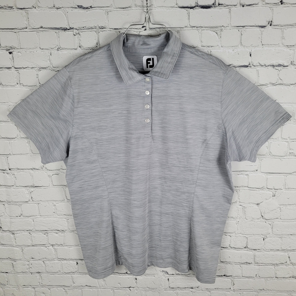 FOOTJOY | henley short sleeve collared polo golf shirt